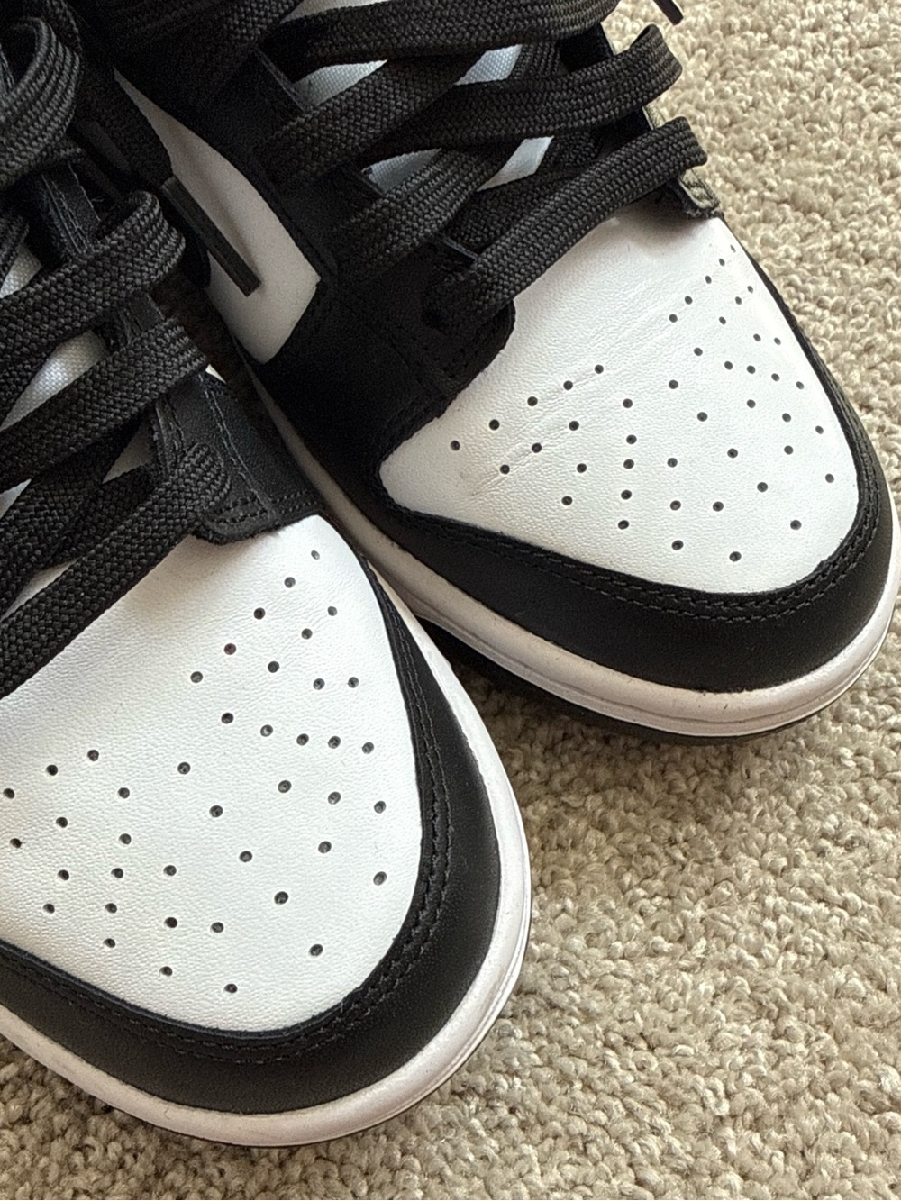 Nike Dunks Panda Black and White Low-Top Sneakers Women’s Size US6 - Picture 5 of 7
